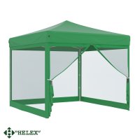 фото тент-шатер быстросборный helex 4351 3x3х3м полиэстер зеленый