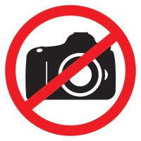 фото табличка пвх запрещающий знак «фотосъемка запрещена» 150х150 мм rexant