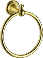 фото полотенцедержатель azario elvia кольцо, золото (az-91111g)