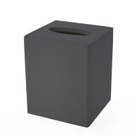 фото 3sc mood black контейнер для бумажных салфеток, 12х12х14 см, квадратный, настольный, цвет: чёрный матовый (по запросу)