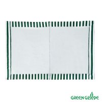 фото стенка для садового тента green glade 1,95х2,95м полиэстер с москитной сеткой зеленая